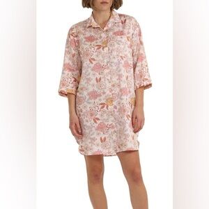 Papinelle Karolina Cotton Sateen Nightgown In Soft Cinnamon